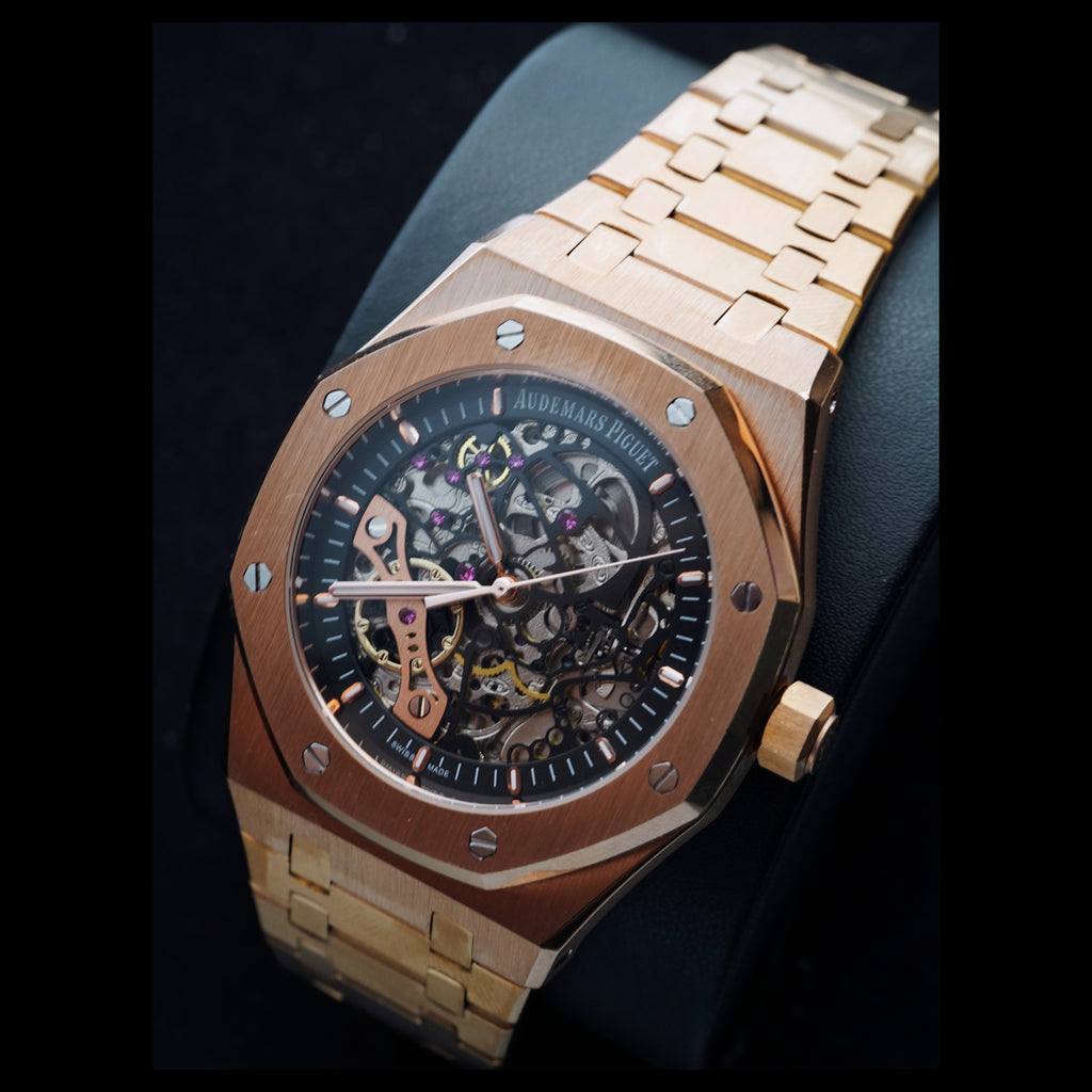 Audemars Piguet Royal Oak Double Balance Wheel Openworked 15407OR.OO.1220OR.01 Rose Gold