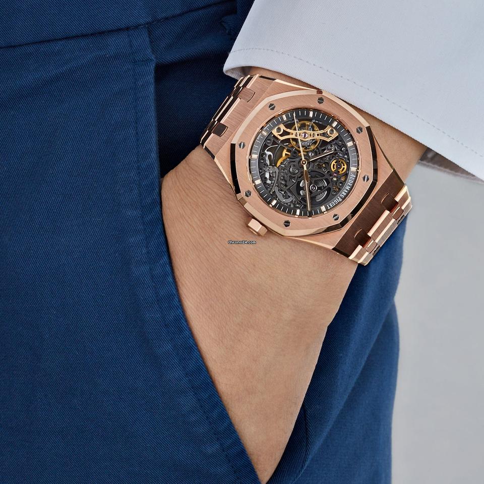 Audemars Piguet Royal Oak Double Balance Wheel Openworked 15407OR.OO.1220OR.01 Rose Gold
