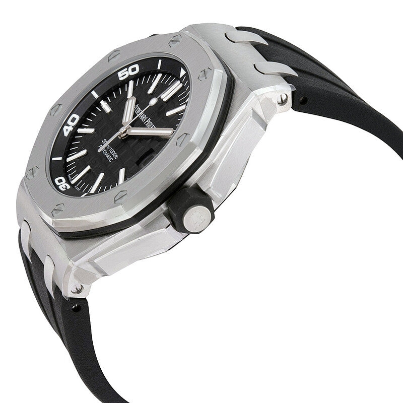 Audemars Piguet Royal Oak Offshore Diver Black Dial Black Rubber Men's Watch 15710ST.OO.A002CA.01
